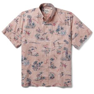 Reyn Spooner Pink Hawaii 1959 Surf Shirt